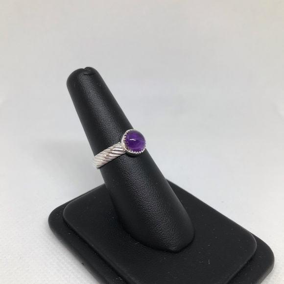 2Ct Amethyst Ring Handmade - Picture 2 of 4